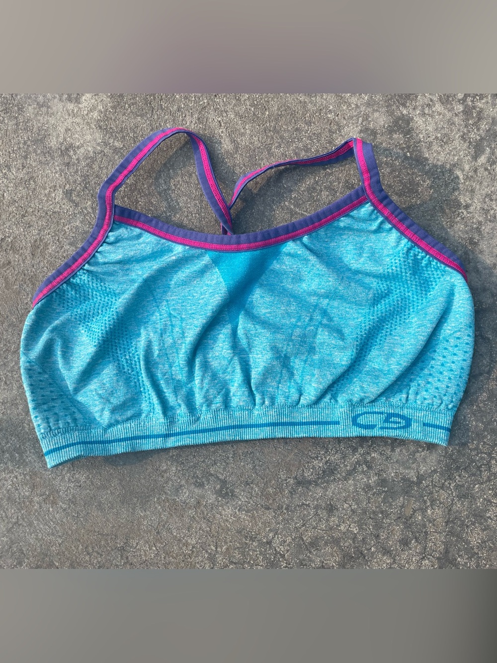 Champion Bralette with Pink and Navy Trim